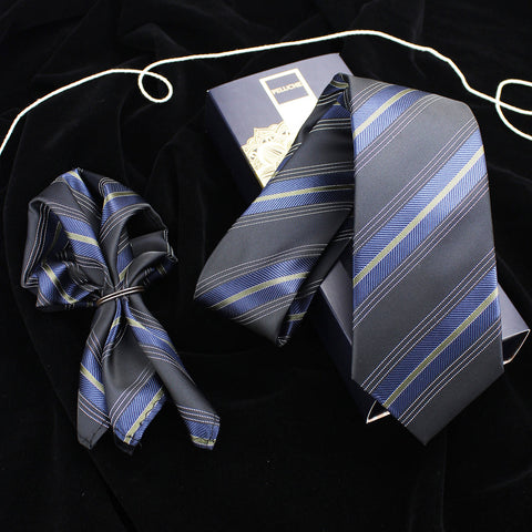 Neck Tie and Pocket Square Set for Men