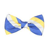 Peluche Striped Mantle Blue & Yellow Bow Tie