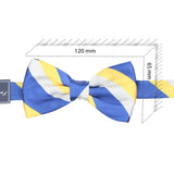 Peluche Striped Mantle Blue & Yellow Bow Tie