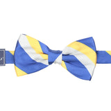 Peluche Striped Mantle Blue & Yellow Bow Tie