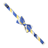 Peluche Striped Mantle Blue & Yellow Bow Tie