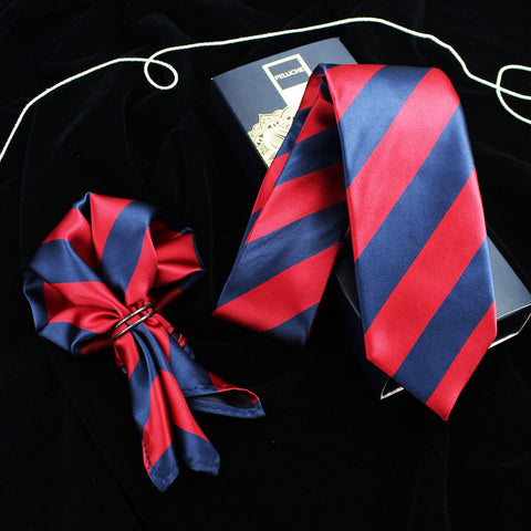 Neck Tie and Pocket Square Set for Men