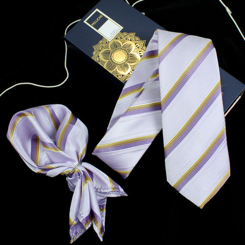 Neck Tie and Pocket Square Set for Men