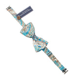 Peluche Floral Rogue Blue Bow Tie