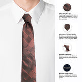 Peluche Geometrical Neck Tie & Pocket Square Set for Men