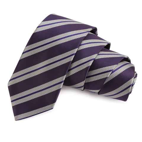 Clean Cut Purple Colored Microfiber Necktie for Men | Genuine Branded Product from Peluche.in