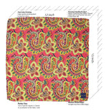 Peluche Paisley and Floral Pocket Square For Men