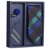 The Sensational Tulip Gift Box Includes 1 Neck Tie, 1 Brooch & 1 Pair of Collar Stays for Men | Genuine Branded Product from Peluche.in