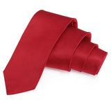 Eye Catching Red Colored Microfiber Necktie for Men | Genuine Branded Product from Peluche.in