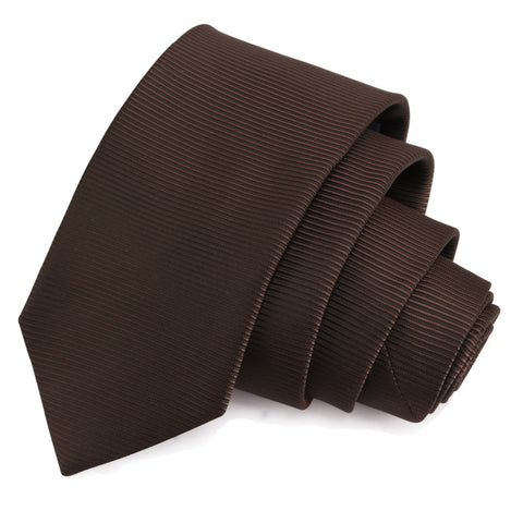 Eye Catching Brown Colored Microfiber Necktie for Men | Genuine Branded Product from Peluche.in