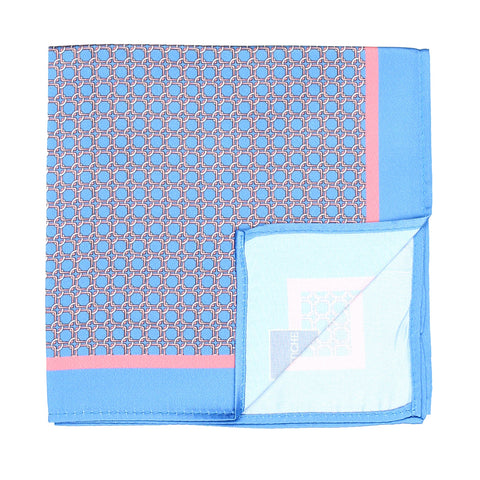 Peluche Geometry Pattern Pocket Square For Men