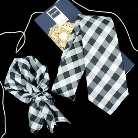 Neck Tie and Pocket Square Set for Men