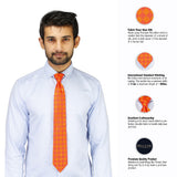 Peluche Dual Shade Microfiber Necktie for Men