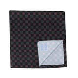 Peluche Solid Checkered Pocket Square For Men