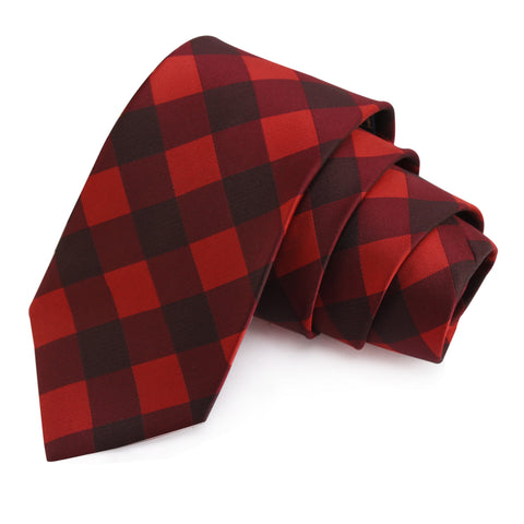 Trendsetting Red Colored Microfiber Necktie for Men | Genuine Branded Product from Peluche.in