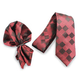 Neck Tie and Pocket Square Set for Men