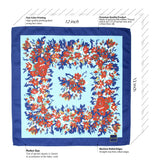 Peluche PolySilk Floral Print Pocket Square For Men