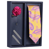 The Fair Flair Gift Box Includes 1 Neck Tie, 1 Brooch & 1 Pair of Collar Stays for Men | Genuine Branded Product from Peluche.in