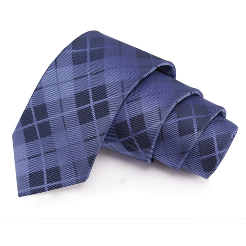 Engaging Blue Colored Microfiber Necktie for Men | Genuine Branded Product from Peluche.in