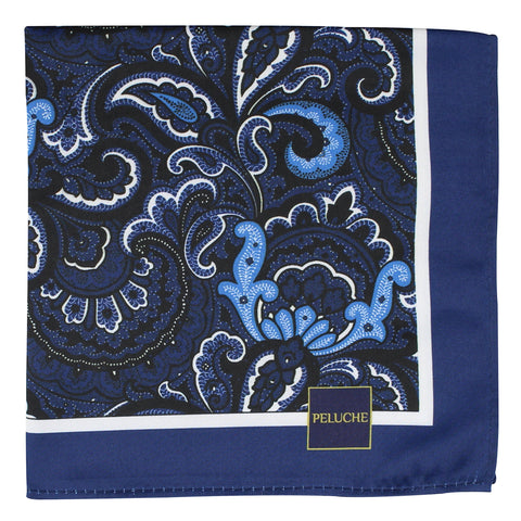 Peluche Alluring Floral Abstract Pocket Square For Men