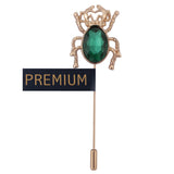 Sparkly Bug Golden and Green Colored Brooch / Lapel Pin for Men | Genuine Branded Product from Peluche.in