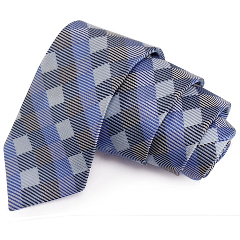 Intriguing Blue Colored Microfiber Necktie for Men | Genuine Branded Product from Peluche.in