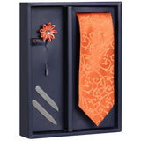  Gift Box Includes 1 Neck Tie, 1 Brooch & 1 Pair of Collar Stays for Men | Genuine Branded Product from Peluche.in