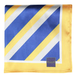Peluche Striped Mantle Yellow Pocket Square
