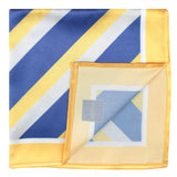 Peluche Striped Mantle Yellow Pocket Square