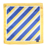 Peluche Striped Mantle Yellow Pocket Square