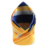 Peluche Striped Mantle Yellow Pocket Square