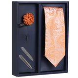 The Cambric Gift Box Includes 1 Neck Tie, 1 Brooch & 1 Pair of Collar Stays for Men | Genuine Branded Product from Peluche.in
