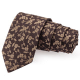 Cleaning cut Brown Colored Microfiber Necktie for Men | Genuine Branded Product from Peluche.in
