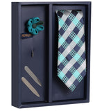 The Motley Charm Gift Box Includes 1 Neck Tie, 1 Brooch & 1 Pair of Collar Stays for Men | Genuine Branded Product from Peluche.in