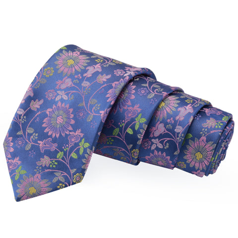 Sharp Blue Colored Microfiber Necktie for Men | Genuine Branded Product from Peluche.in