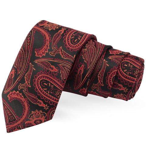Swell Black Colored Microfiber Necktie for Men | Genuine Branded Product from Peluche.in