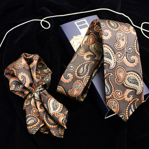 Neck Tie and Pocket Square Set for Men