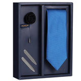 The Dazzaling Shine Gift Box Includes 1 Neck Tie, 1 Brooch & 1 Pair of Collar Stays for Men | Genuine Branded Product from Peluche.in