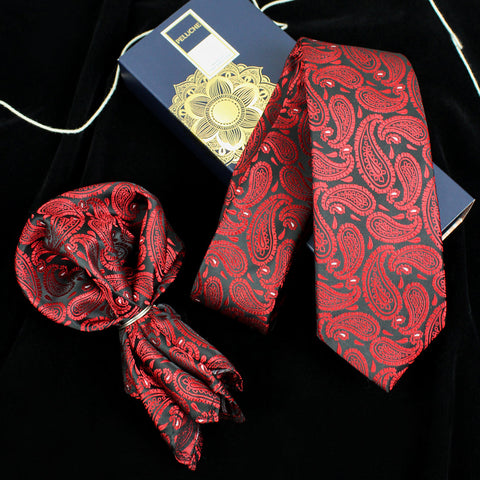 Neck Tie and Pocket Square Set for Men