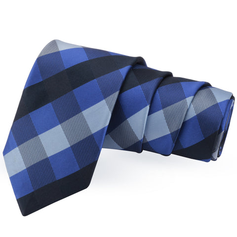 Sleek Blue Colored Microfiber Necktie for Men | Genuine Branded Product from Peluche.in