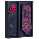 The Classy Brew Gift Box Includes 1 Neck Tie, 1 Brooch & 1 Pair of Collar Stays for Men | Genuine Branded Product from Peluche.in