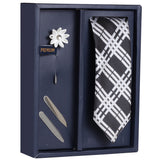 The Hodgepodge Combo Gift Box Includes 1 Neck Tie, 1 Brooch & 1 Pair of Collar Stays for Men | Genuine Branded Product from Peluche.in