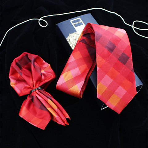 Neck Tie and Pocket Square Set for Men