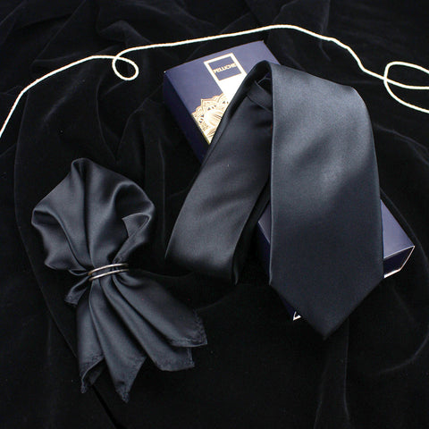 Neck Tie and Pocket Square Set for Men