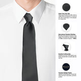 Neck Tie and Pocket Square Set for Men