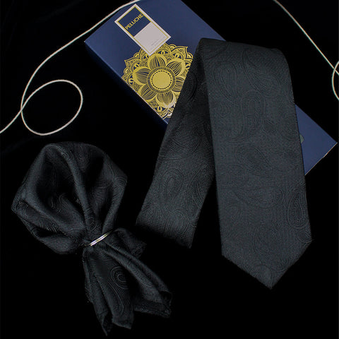 Neck Tie and Pocket Square Set for Men