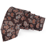 Trend Setting Brown Colored Microfiber Necktie for Men | Genuine Branded Product from Peluche.in
