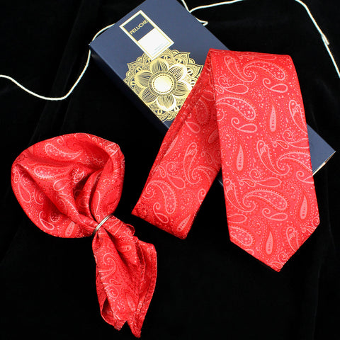 Neck Tie and Pocket Square Set for Men