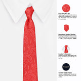 Neck Tie and Pocket Square Set for Men