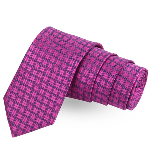 The Woven Swing Pink Colored Microfiber Necktie For Men | Genuine Branded Product  from Peluche.in